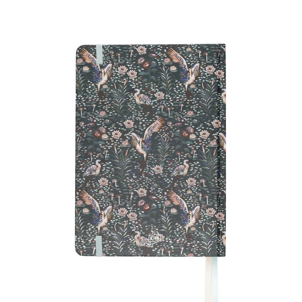 KIUB Carnet LignéA5 Dos Colle Cousu Fleurs De Fuji 14x19cm