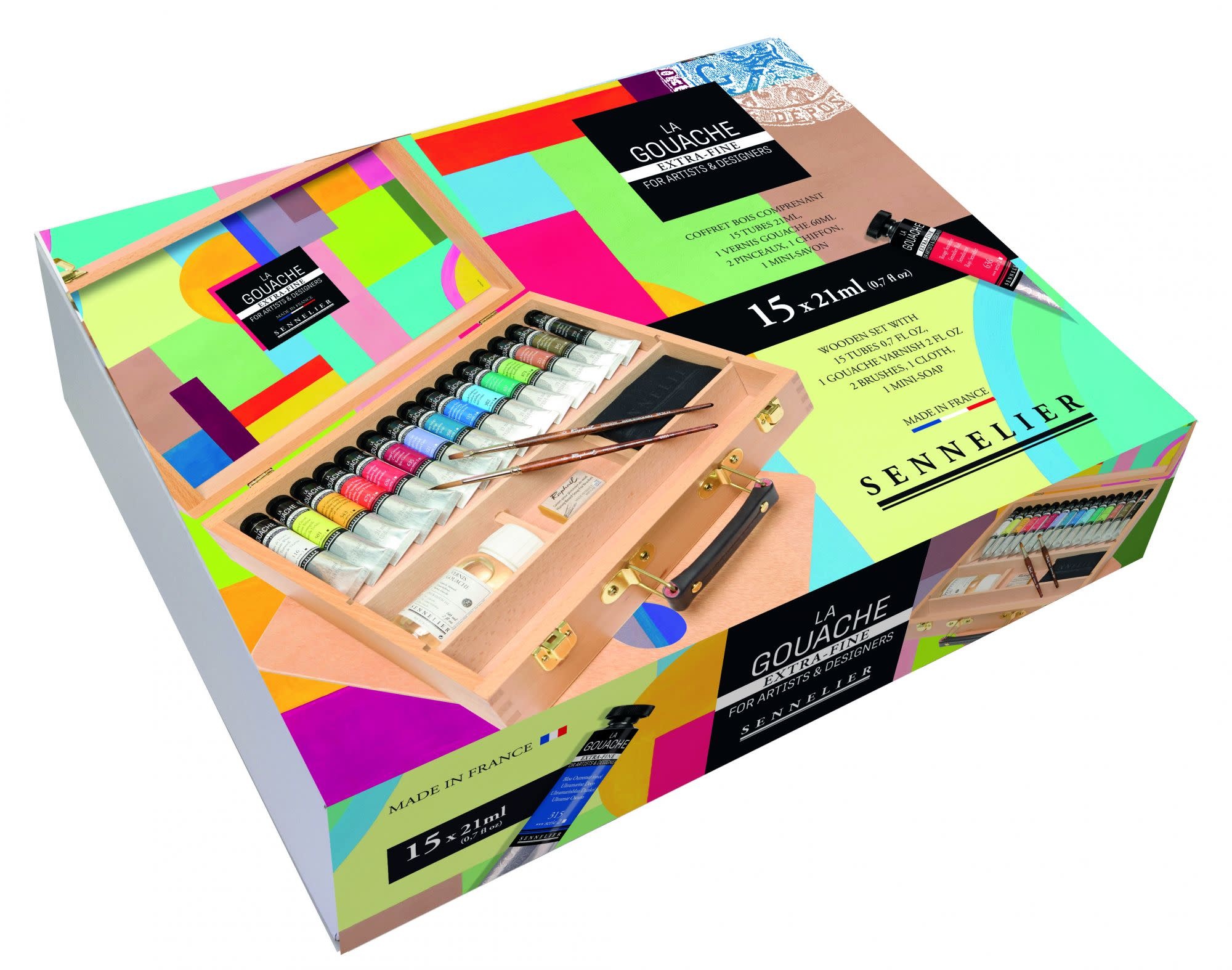 SENNELIER Coffret "La Gouache" 15 tubes 21 ml