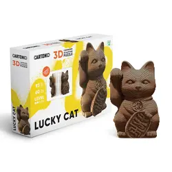 Cartonic Sculpture-Puzzle 3D - Lucky cat