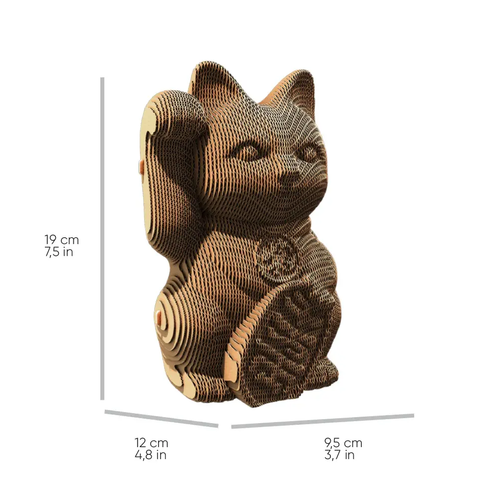 Cartonic Sculpture-Puzzle 3D - Lucky cat