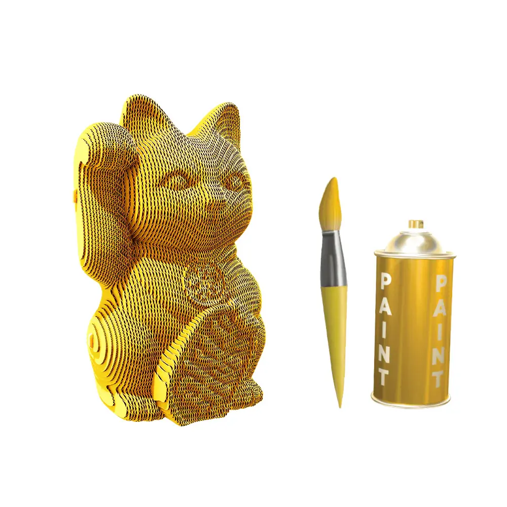 Cartonic Sculpture-Puzzle 3D - Lucky cat
