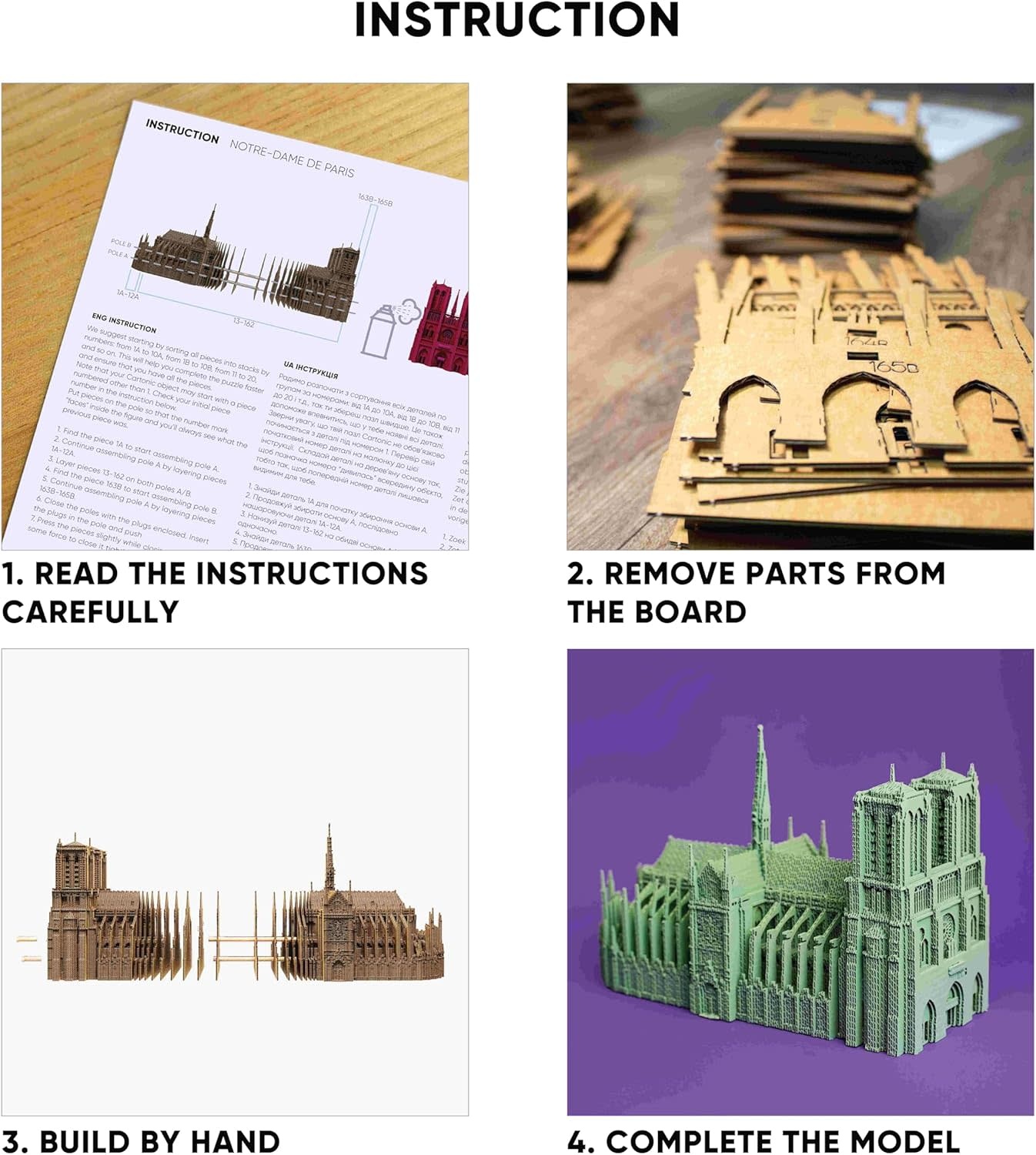 Cartonic Sculpture-Puzzle 3D - Notre Dame de Paris
