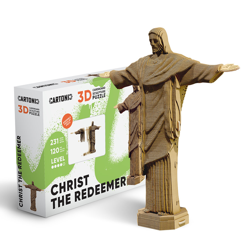 Cartonic Sculpture-Puzzle 3D - Christ rédempteur
