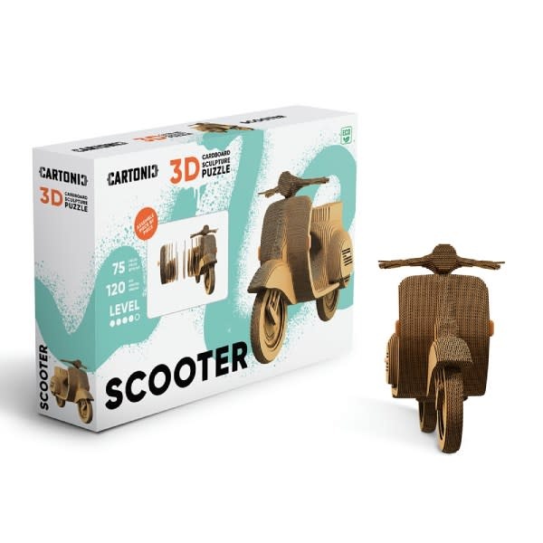 Cartonic Sculpture-Puzzle 3D - Scooter