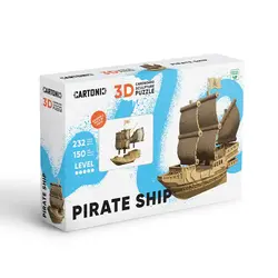 Cartonic Sculpture-Puzzle 3D - Bateau Pirate