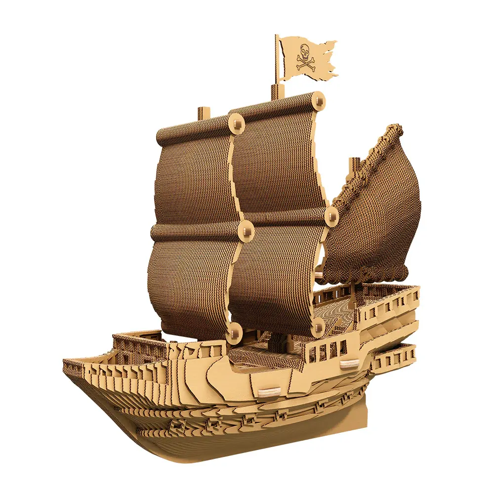 Cartonic Sculpture-Puzzle 3D - Bateau Pirate