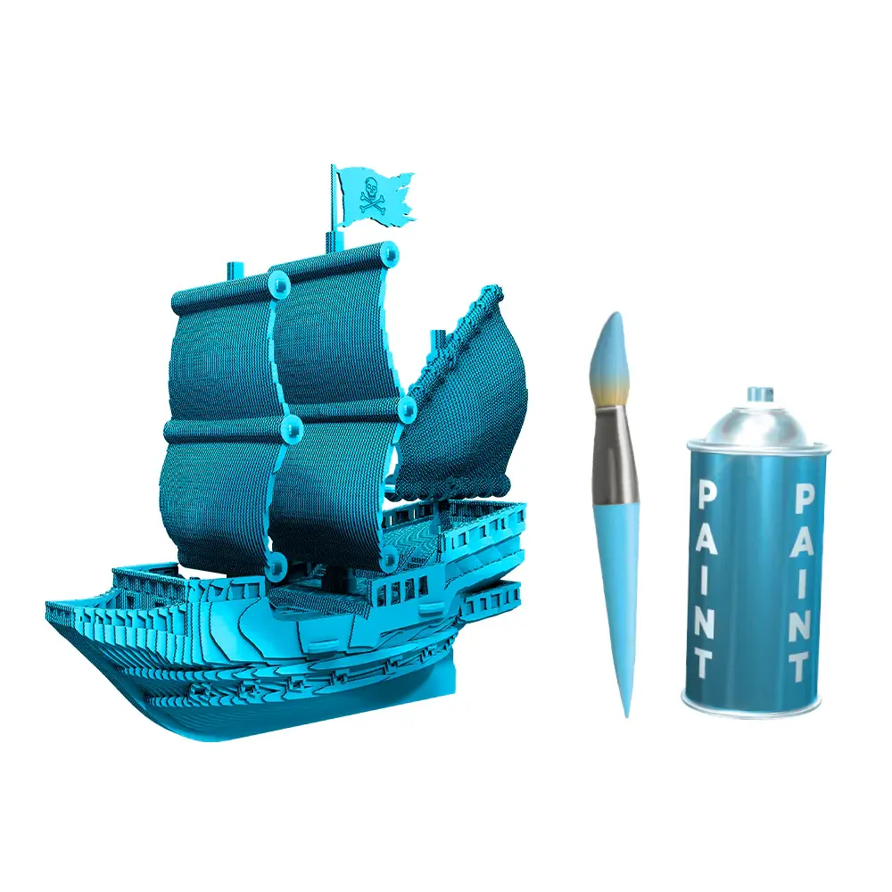 Cartonic Sculpture-Puzzle 3D - Bateau Pirate