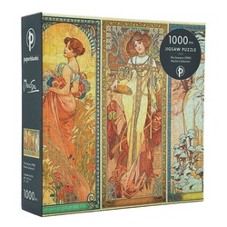 PAPERBLANKS Puzzle 1 000 pièces Les Saisons (1900) Mucha