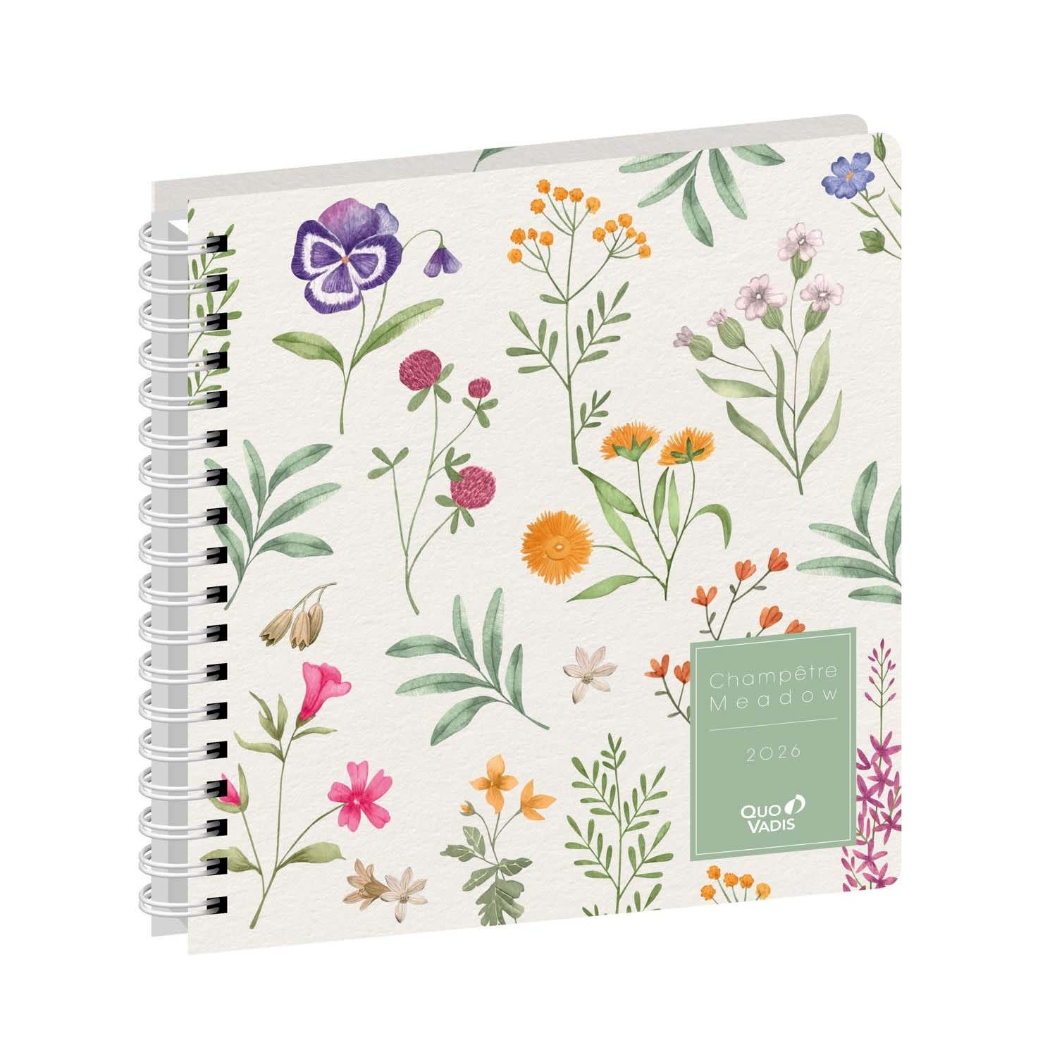 QUO VADIS Agenda civil Executif S 16x16cm Fr Daisy Herbier
