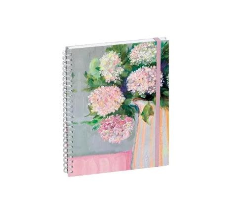 EXACOMPTA Agenda de bureau Lady 20S spiralé Sophie Adde Fleurs 15 x 21 cm Semainier Janvier à Décembre 2026