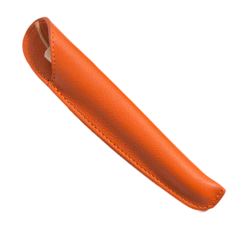 Etui tulipe Mandarine pour 1 stylo, diamètre 1,8 cm
