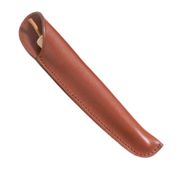 Etui tulipe Cognac pour 1 stylo, diamètre 1,8 cm
