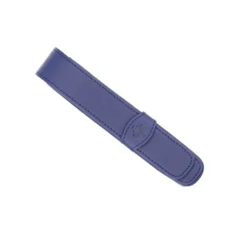 DIPLOMAT Etui cuir 1 stylo bleu "Diplomat flower"