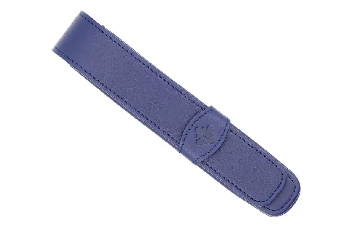 DIPLOMAT Etui cuir 1 stylo bleu "Diplomat flower"