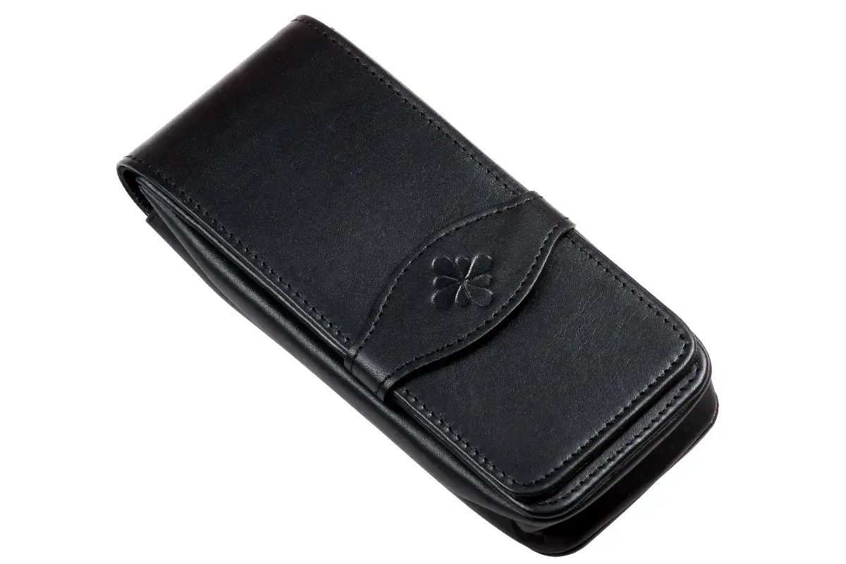 DIPLOMAT Etui cuir 4 stylos noir "Diplomat flower"