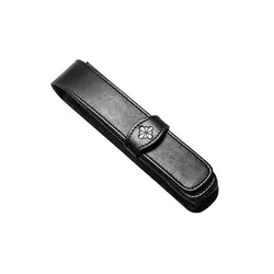 DIPLOMAT Etui cuir 1 stylo noir "Diplomat flower"