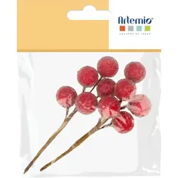 ARTEMIO 2 Mini Branches De Baie Givre 7cm