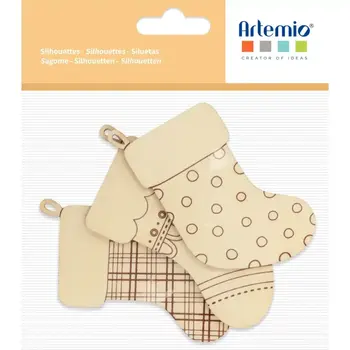 ARTEMIO 3 Sil. Bois Chaussettes Woofy Christmas § 11cm