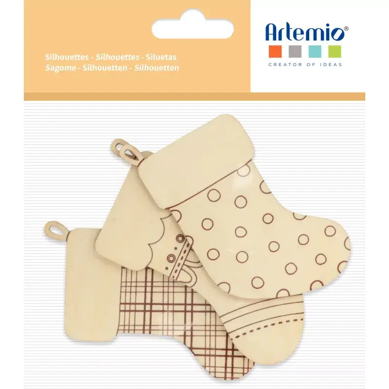 ARTEMIO 3 Sil. Bois Chaussettes Woofy Christmas § 11cm