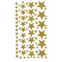 ARTEMIO Adh.14X25Cm Glitter Stars Gold