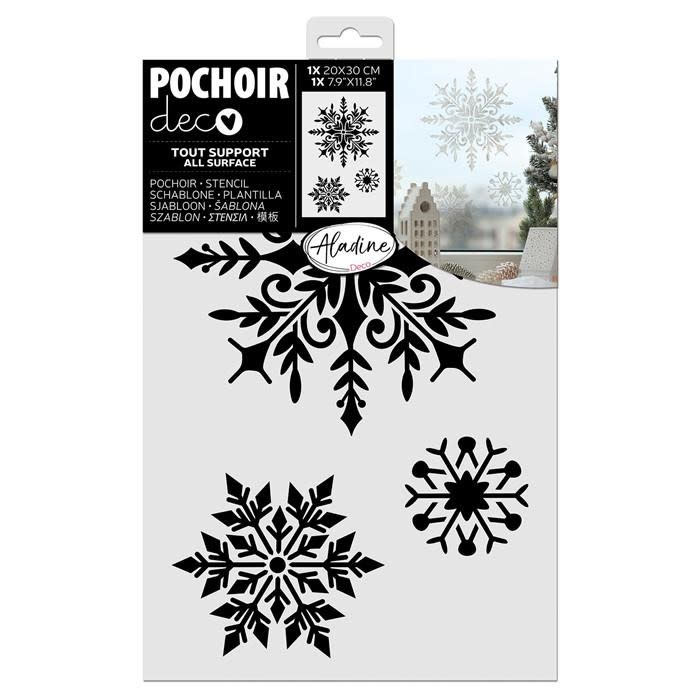 ALADINE Pochoir Deco Flocons 20X30 Cm