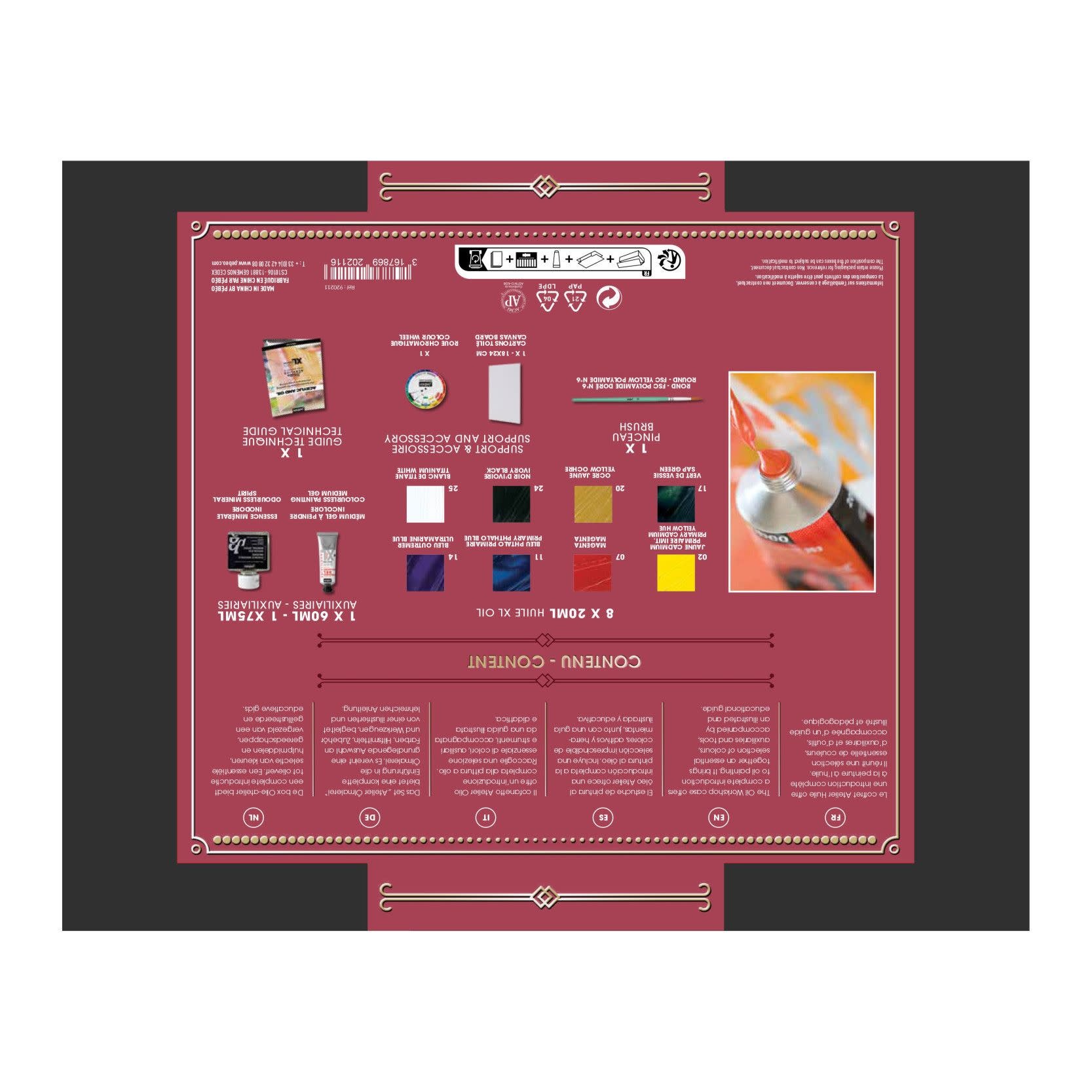 PEBEO Studio Xl Huile Coffret Essentiel - Techniques De Base 8 x 20ml