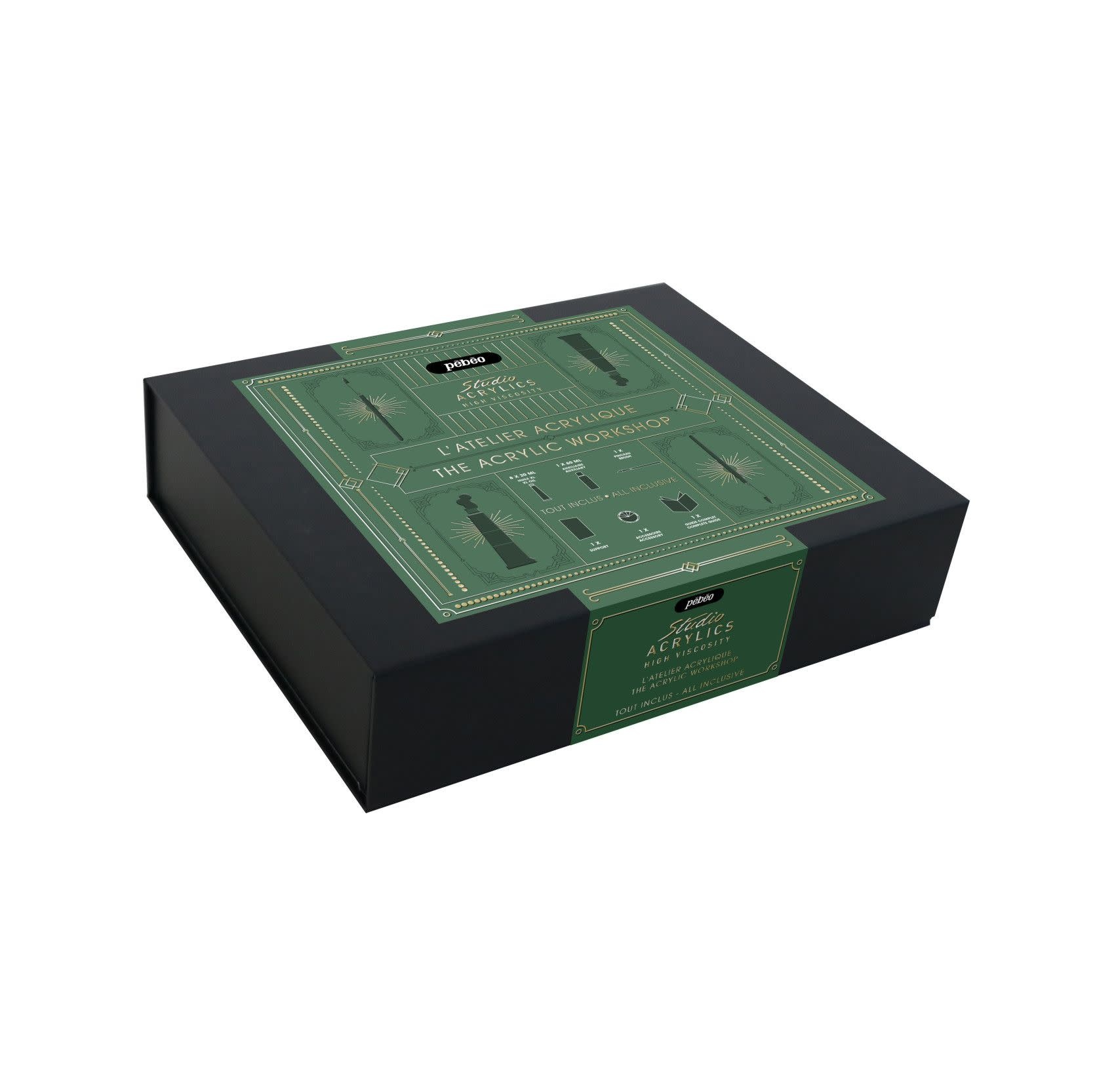 PEBEO Studio Acrylics Coffret Essentiel - Techniques De Base 8 x 20ml