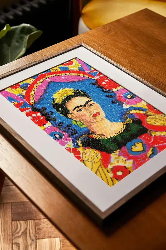 DMC Kit Point X Le Cadre - F.Kahlo