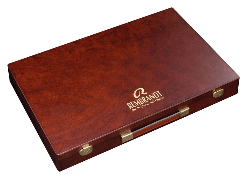 REMBRANDT Set pastels tendres coffret de bois Sélection Générale Master 150 pastels entiers