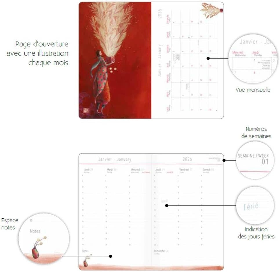 Agendas 13X21 vertical Lara Skinner