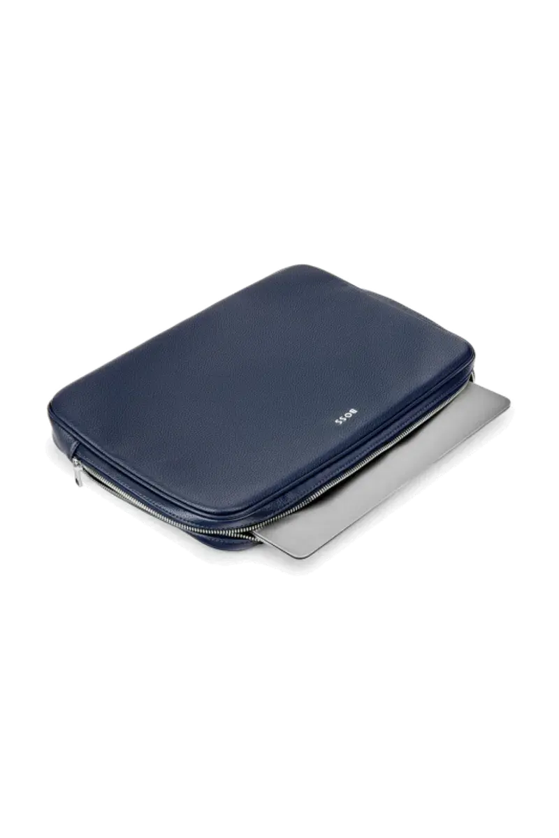 HUGO BOSS Porte-ordinateur Classic Grained Navy