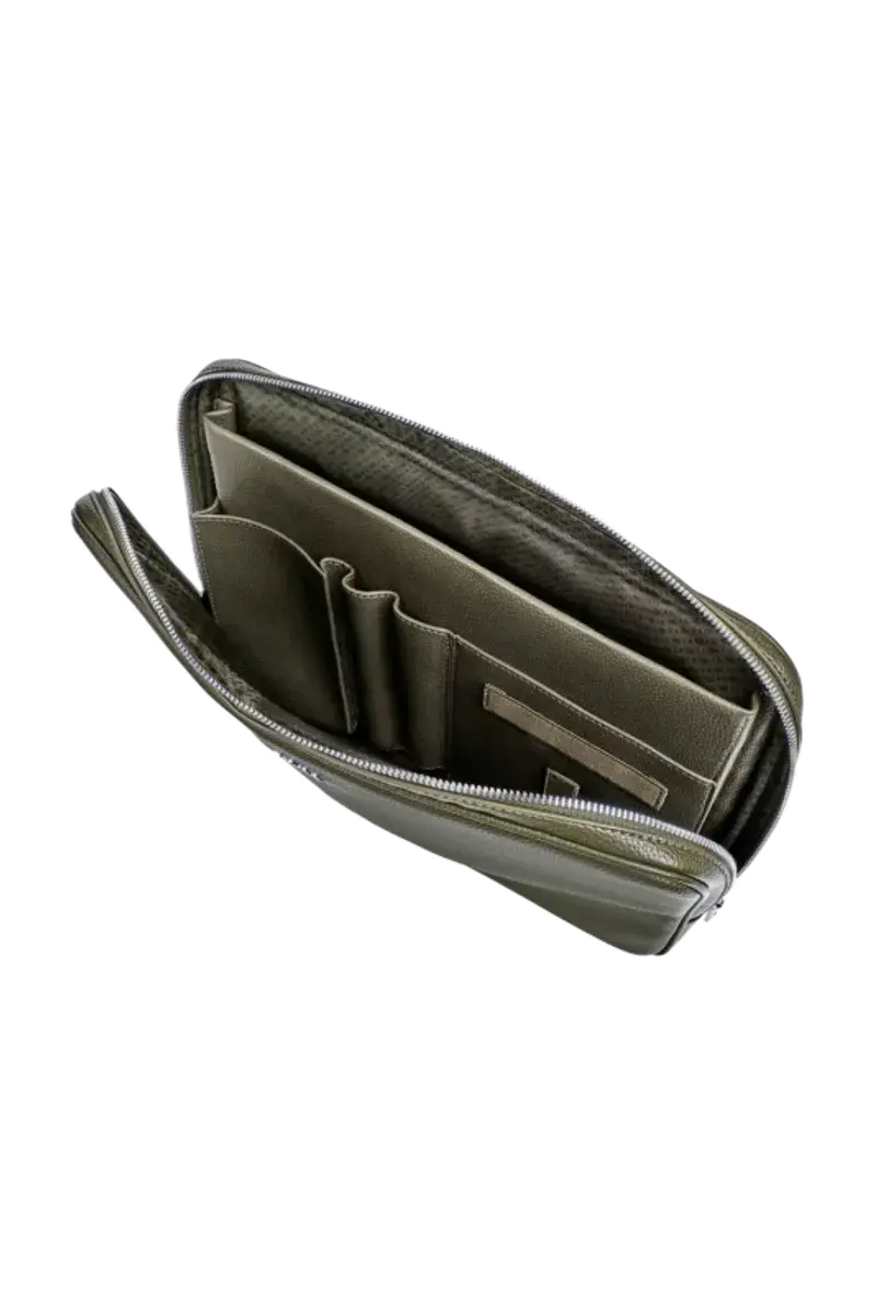 HUGO BOSS Porte-ordinateur Classic Grained Khaki