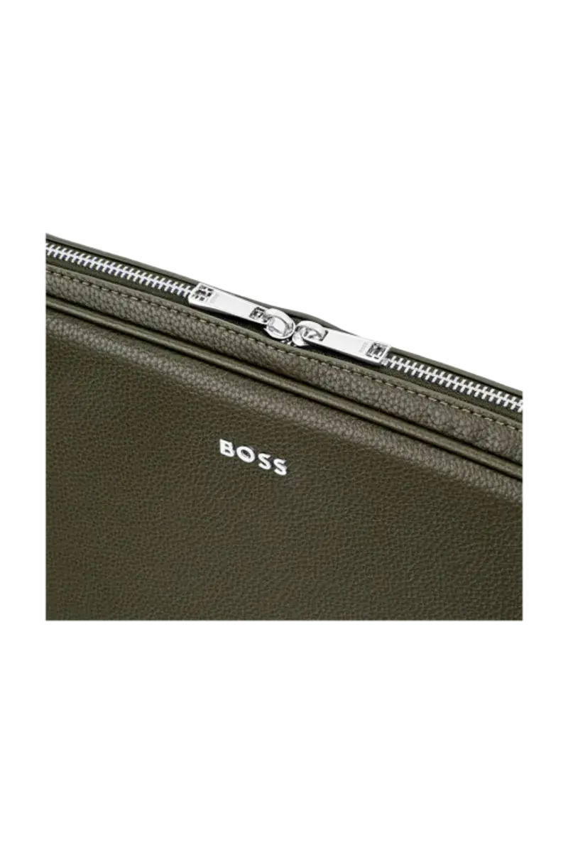 HUGO BOSS Porte-ordinateur Classic Grained Khaki