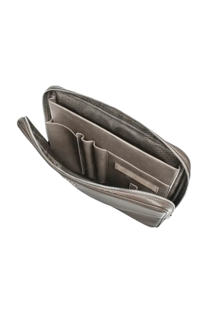 HUGO BOSS Porte-ordinateur Classic Grained Taupe