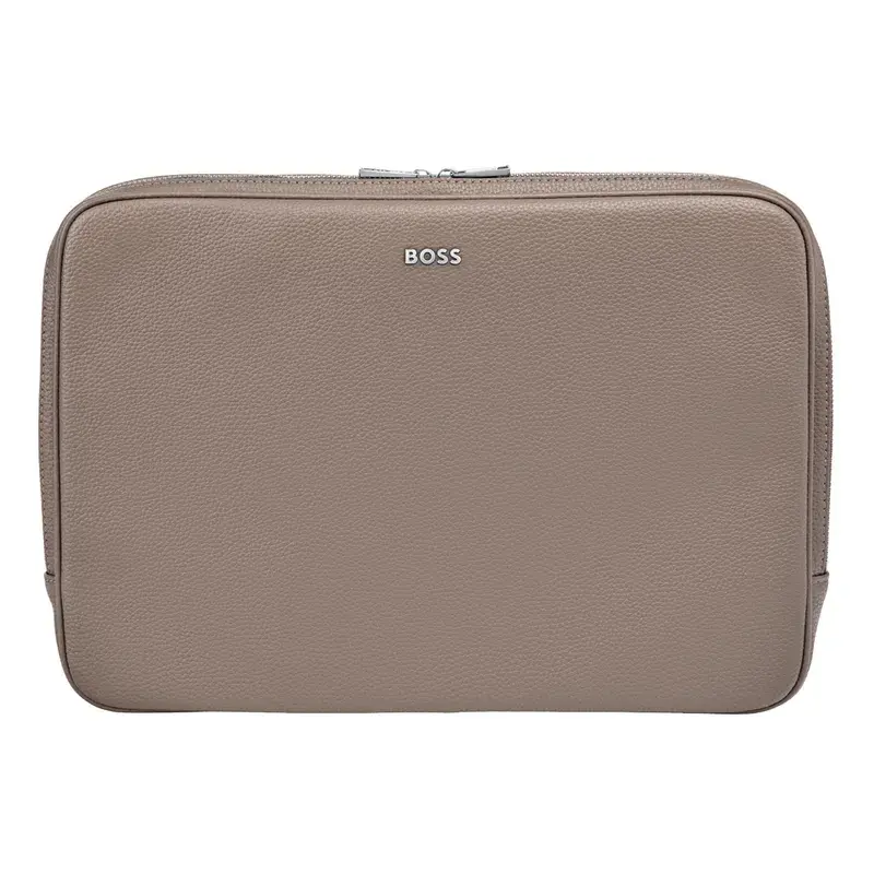 HUGO BOSS Porte-ordinateur Classic Grained Taupe