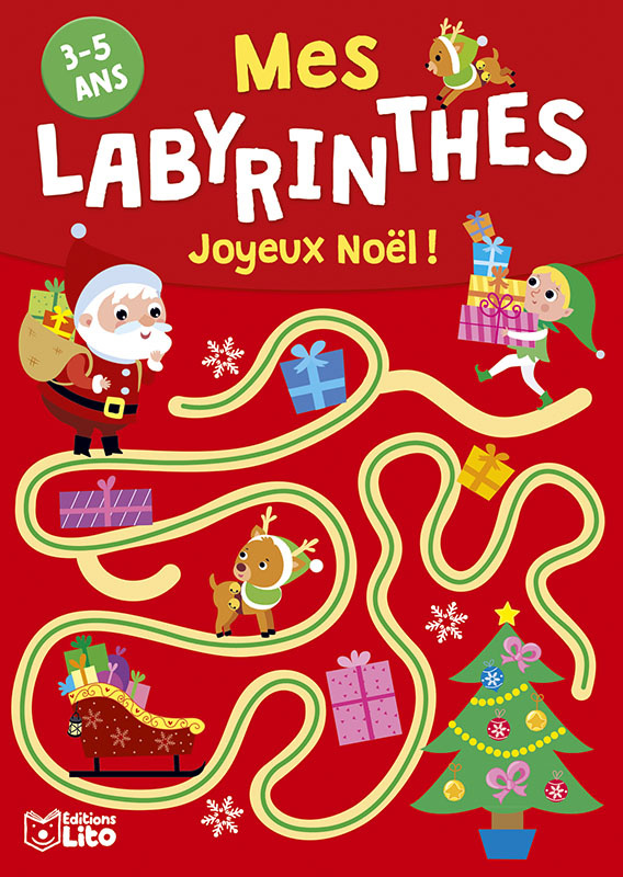 EDITIONS LITO Mes Labyrinthes Joyeux Noël ! Dès 3 ans