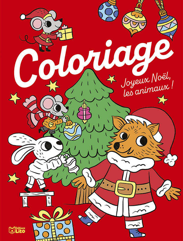 EDITIONS LITO Animaux à Colorier Joyeux Noël Dès 5 ans