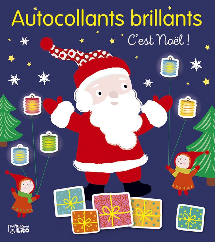 EDITIONS LITO Autocollants Brillants C'est Noël Dès 3 ans