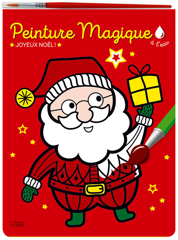 EDITIONS LITO Peinture Magique A l'Eau Joyeux Noël Dès 4 ans