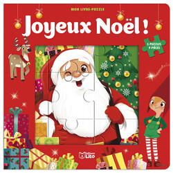 EDITIONS LITO Livre Puzzle 9 Pièces Joyeux Noël Dès 2 ans