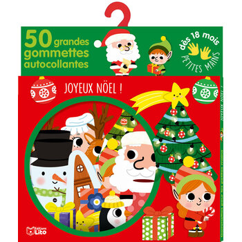 EDITIONS LITO Grandes Gomettes Joyeux Noël Dès 18 mois