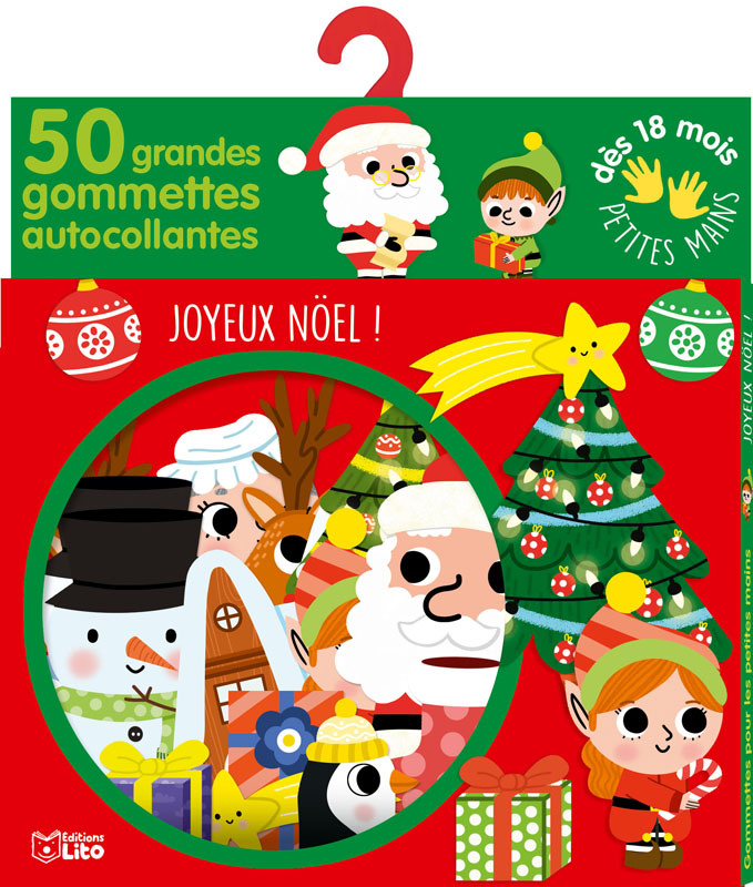 EDITIONS LITO Grandes Gomettes Joyeux Noël Dès 18 mois