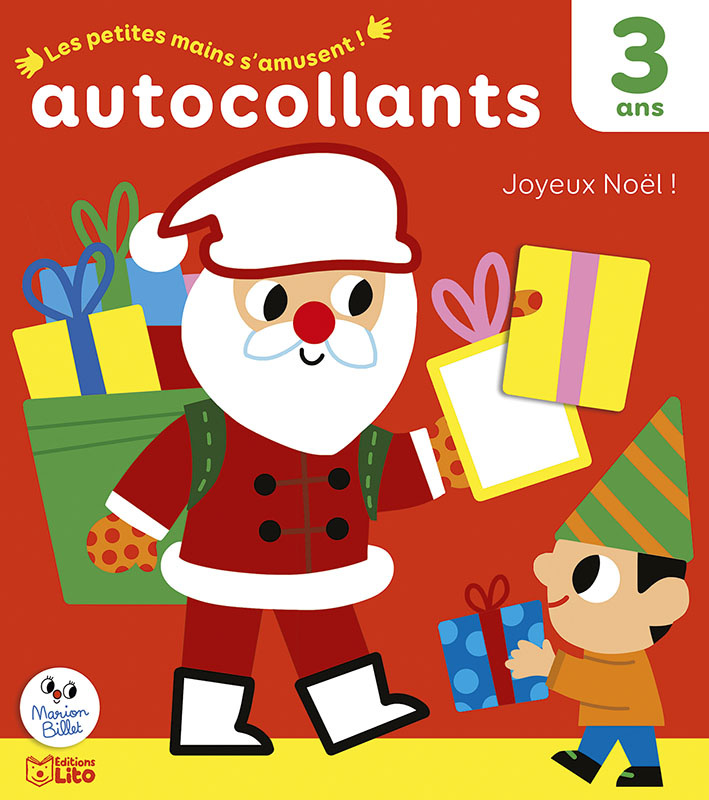 EDITIONS LITO Autocollants Petites Mains Joyeux Noël Dès 3 ans