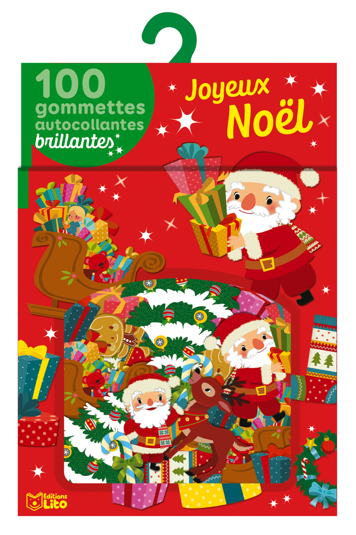 EDITIONS LITO Gommettes Autocollantes Brillantes Joyeux Noël Dès 3 ans