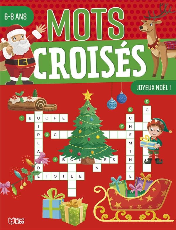 EDITIONS LITO Mots Croisés Joyeux Noël Dès 6 Ans