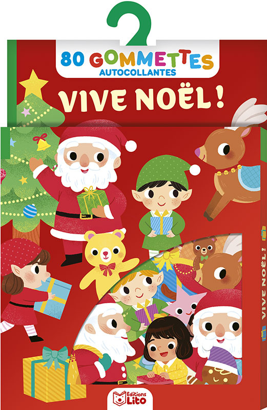 EDITIONS LITO 80 Gommettes Autocollantes Vive Noël Dès 3 ans