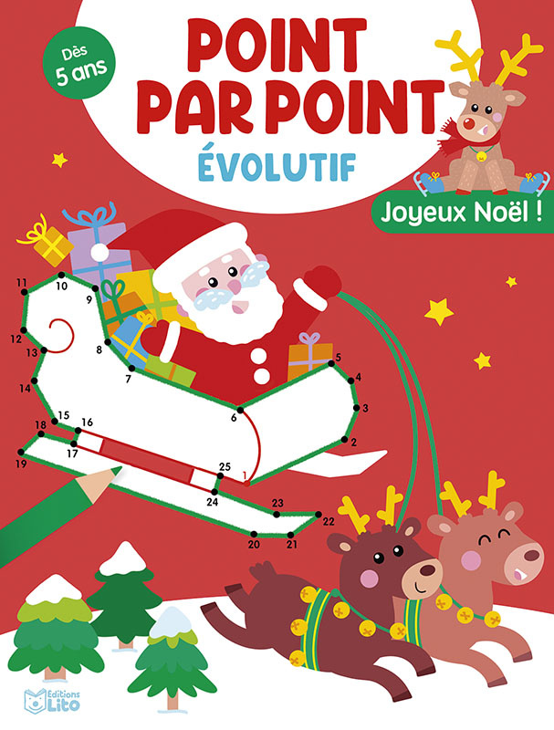 EDITIONS LITO Point Par Point Joyeux Noël Dès 5 ans
