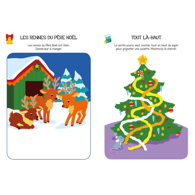 GRENOUILLE EDITIONS Joue, Colle et Colorie Vive Noël !