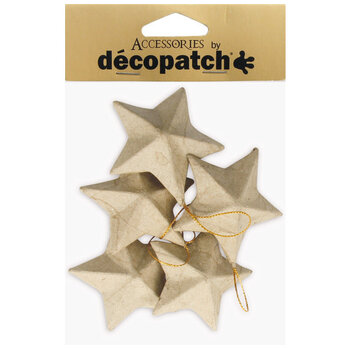 DECOPATCH Sachet De 5 Étoiles 3X11,5X18Cm
