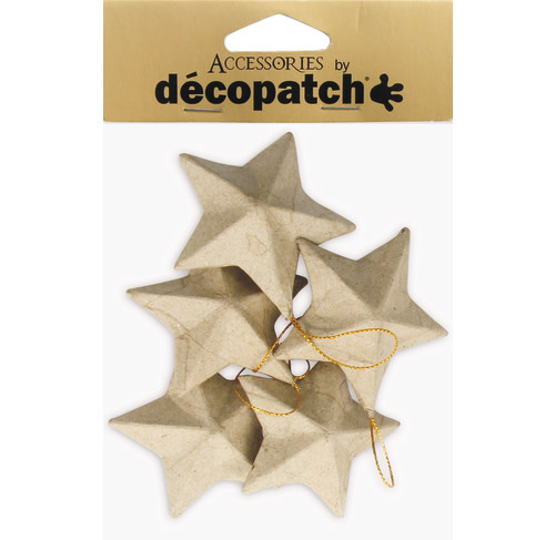 DECOPATCH Sachet De 5 Étoiles 3X11,5X18Cm